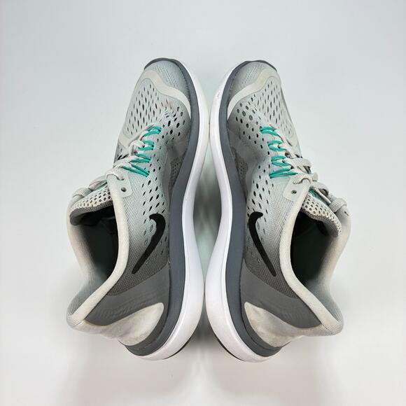 Nike Flex 2017 RN Light Gray Teal Running Shoes Lace Up 898476-007 Womens Sz 6.5 - Picture 7 of 10